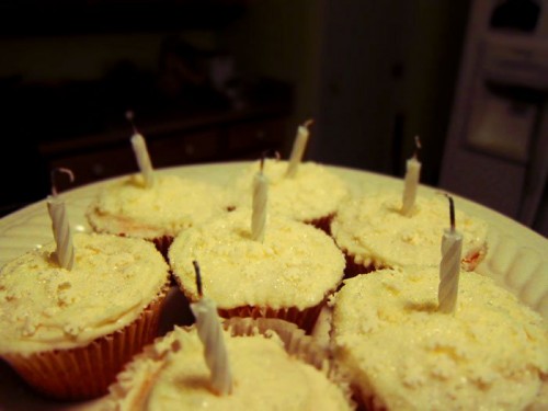 Yummy birthday cupcakes