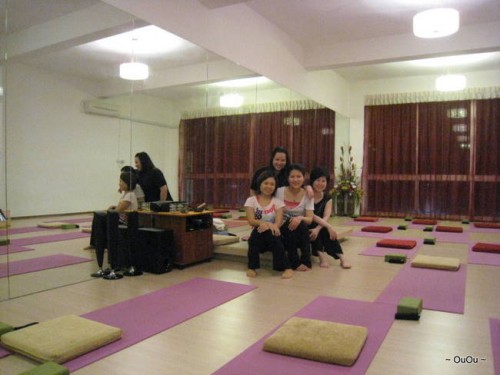 My sisters and Sze Sze (left) after yoga class