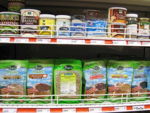 Organic food products are available in Kuching