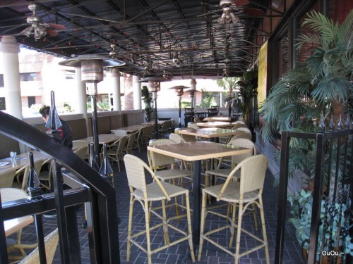 Outdoor dining area