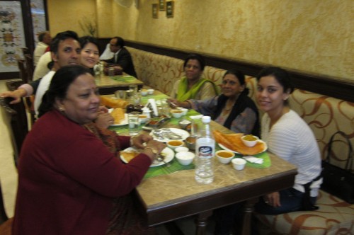 Eating out in India is a family affair