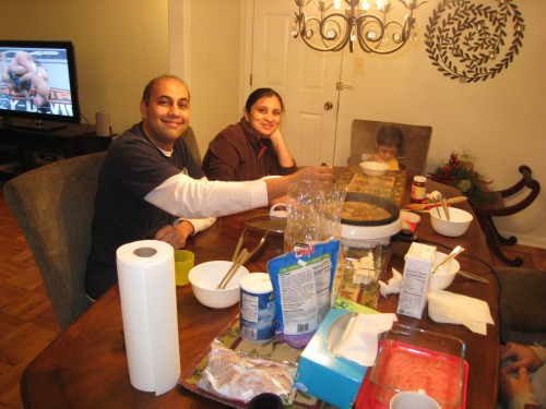 Hot pot dinner with Sharan