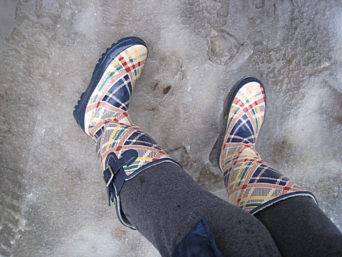 Sperry rain boots keep my feet dry 