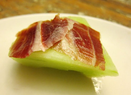 Melón con jamón